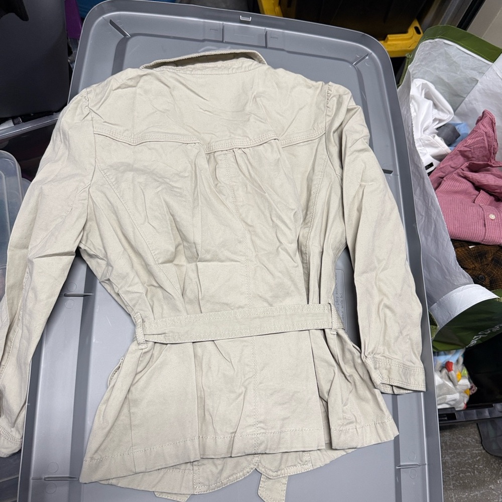 LOFT Cream Collared Jacket - Picture 5 of 5